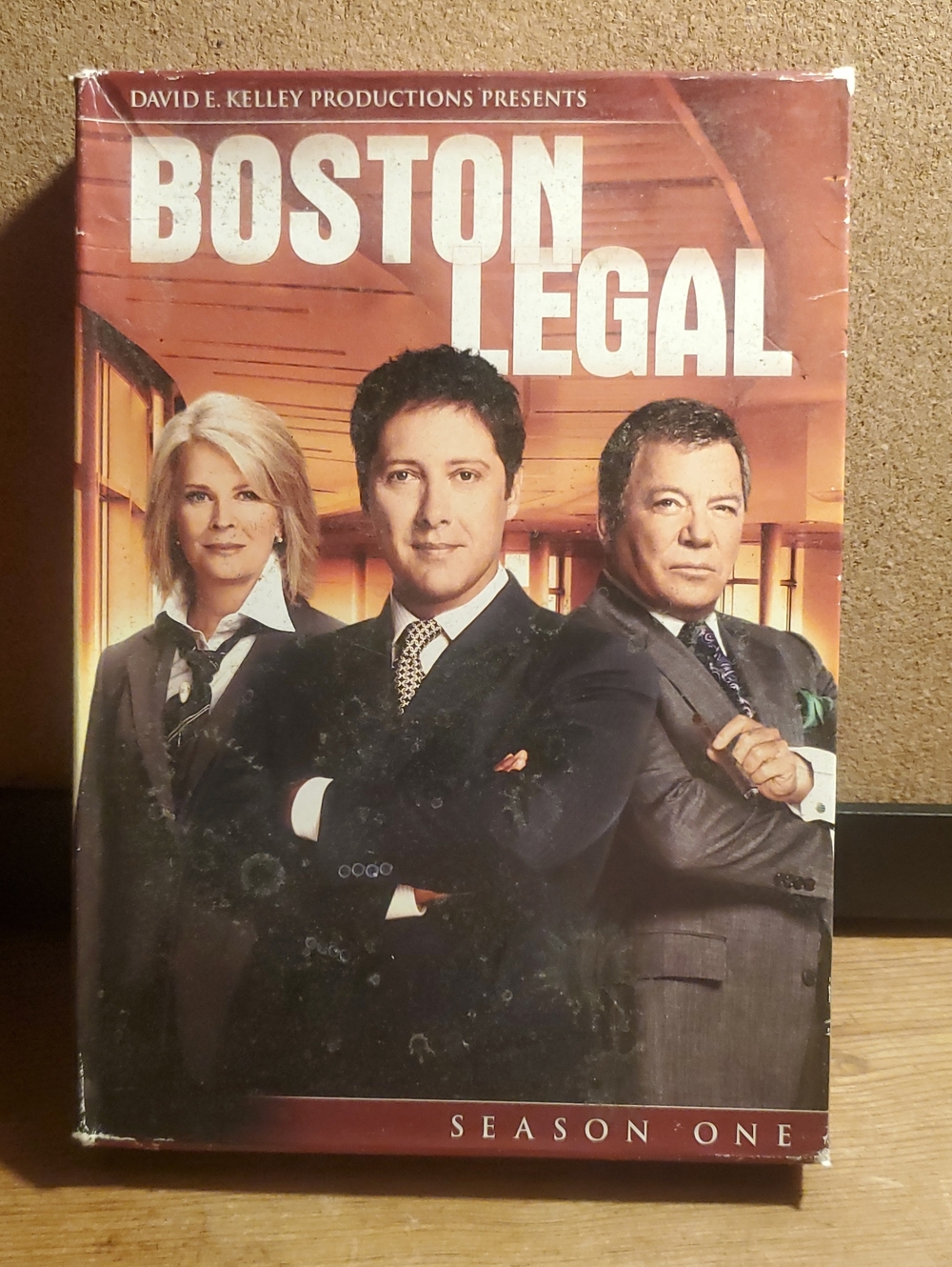 Boston Legal Season One DVD Box Set - Orange, Brown, Black